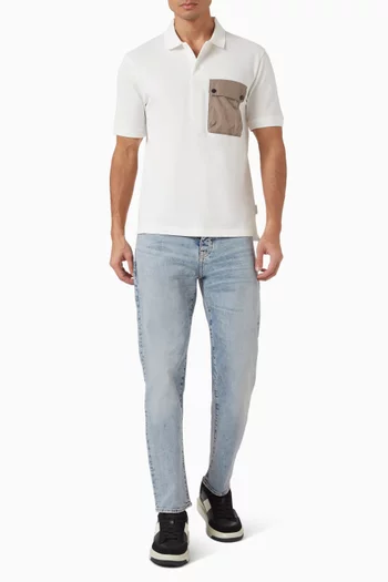 Pocket Polo Shirt in Cotton
