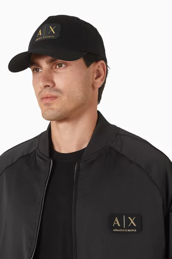 AX Logo Cap in Cotton