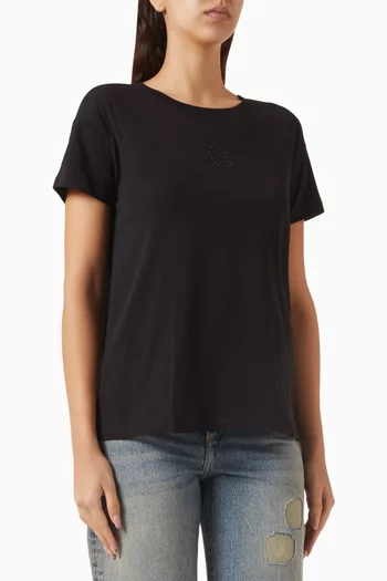 Icon Logo Boyfriend T-shirt in Cotton