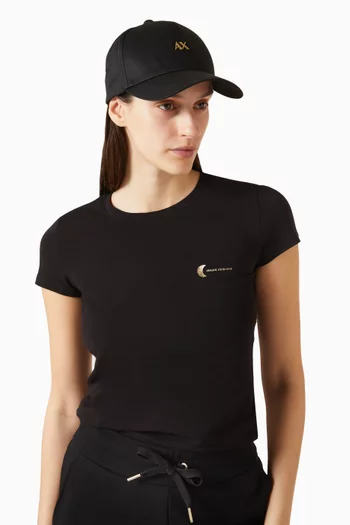 AX Logo Cap in Cotton