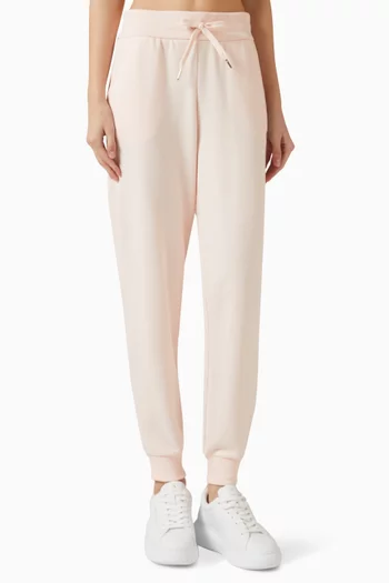 بنطال رياضي مزيج قطن بشعار الماركة