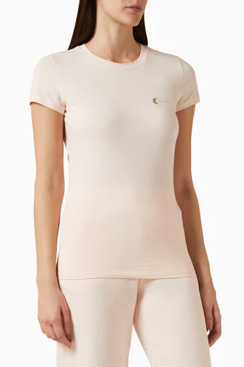 AX Logo Slim-fit T-shirt in Cotton-jersey