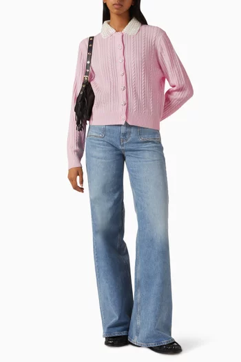 Mini Cardigan in Wool-cashmere