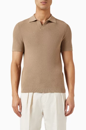 Polo Shirt in Cotton-knit