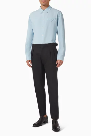 Arlo Pinstripe Cropped Shirt