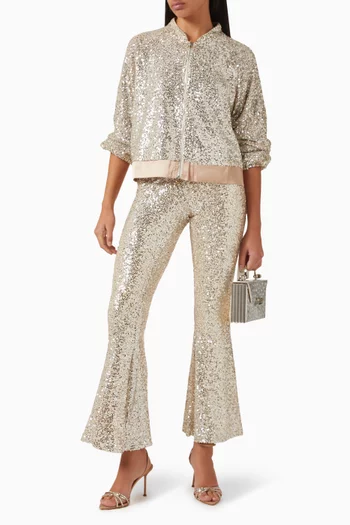 Diva Sequin-embellished Pants