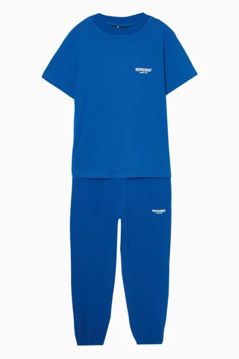 بنطال رياضي بطبعة Owners Club قطن