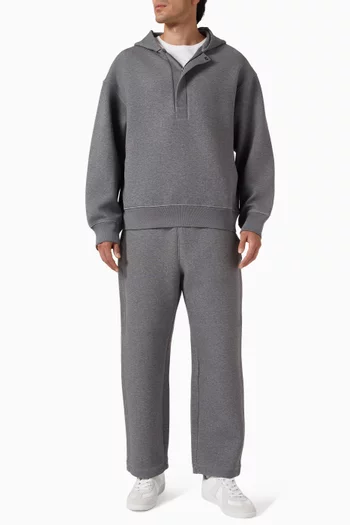 Henley Hoodie in Scuba