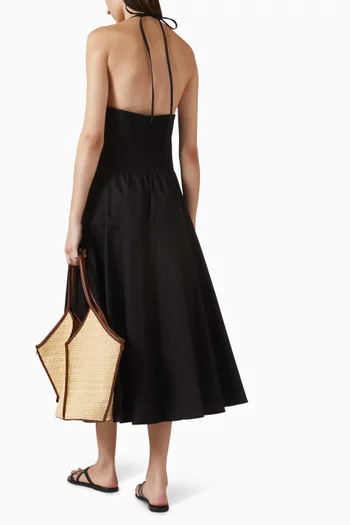 Halterneck Dress in Pima-cotton