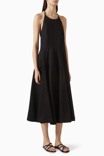 Halterneck Dress in Pima-cotton
