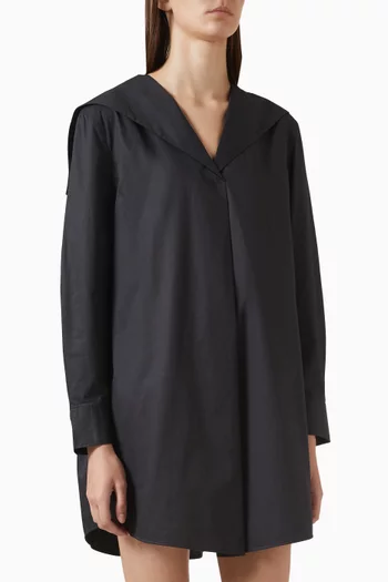 Sailor-collar Dress in Cotton