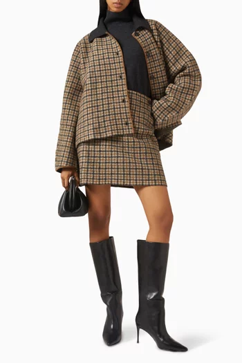 Check Mini Skirt