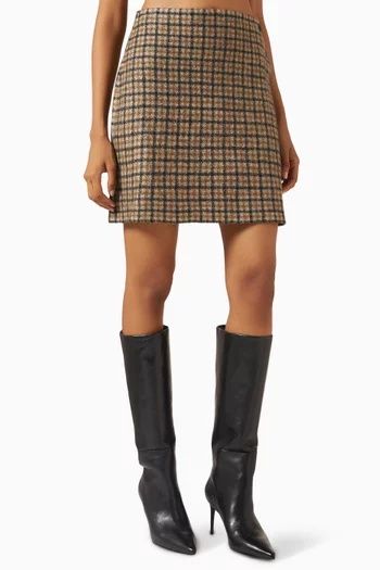 Check Mini Skirt