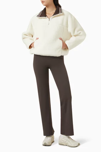 جاكيت بسحّاب قصير صوف فرو