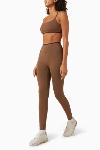 لغينغز بشريط بلون مغاير قماش مقوى