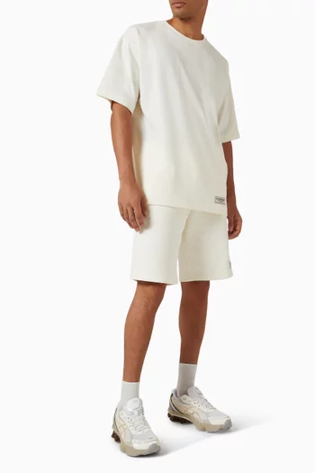 تي شيرت فضفاض قطن بارز الملمس