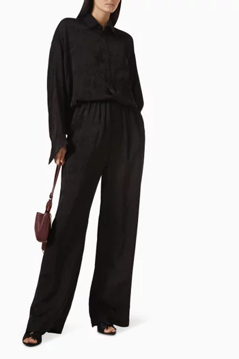 Pyjama Pants in Jacquard-viscose