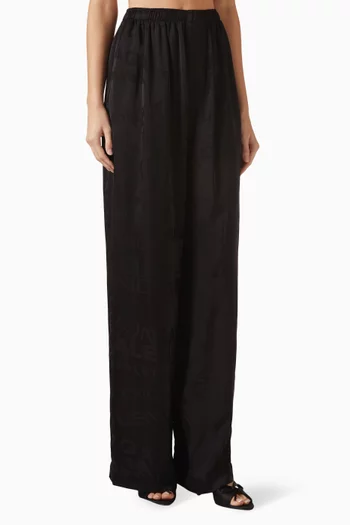 Pyjama Pants in Jacquard-viscose