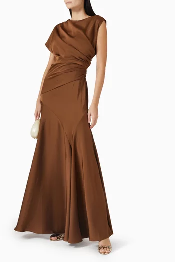 Draped Maxi Dress
