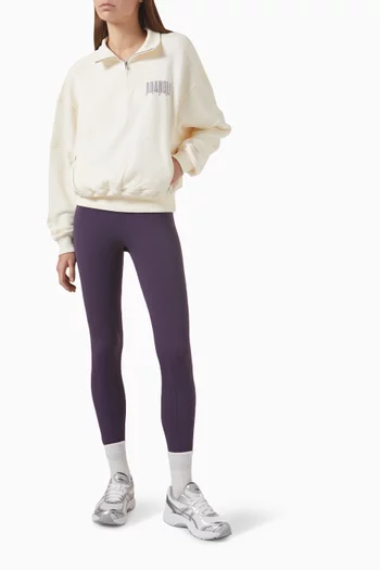 سويت شيرت سبورت هورايزون بسحّاب قطن عضوي