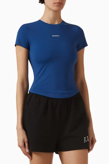 بلوزة ألتميت بحافة مقوسة نايلون مطاطي