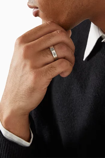 Wild West Band Ring in Sterling Silver