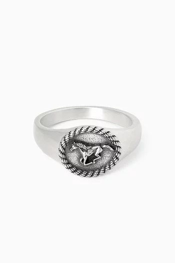 Stallion Ring in Sterling Silver