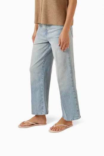 Solids Flip Flops in Leather