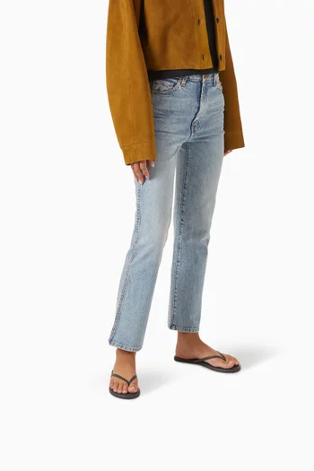 Solids Flip Flops in Leather