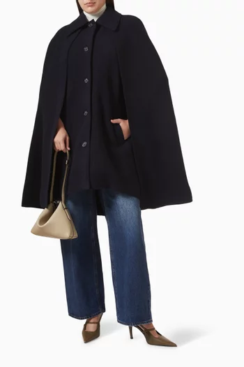 Cape Coat in RWS Wool