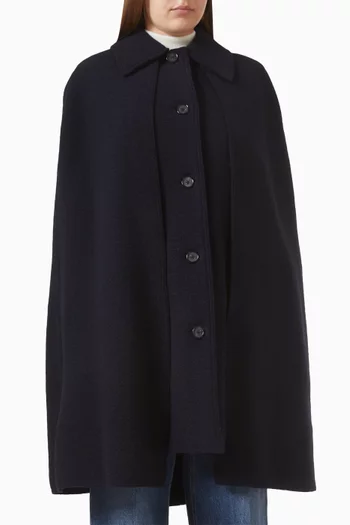 Cape Coat in RWS Wool