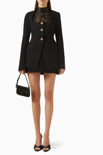 Soft Stretch Ponte Sculpted Blazer