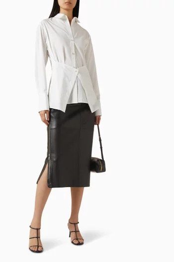 Apron Shirt in Cotton-poplin