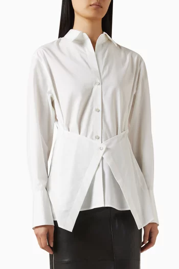 Apron Shirt in Cotton-poplin