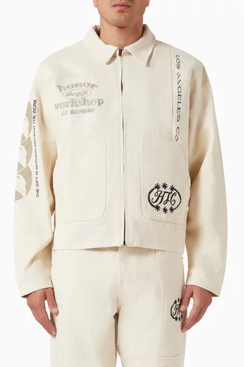 Banner Jacket in Cotton