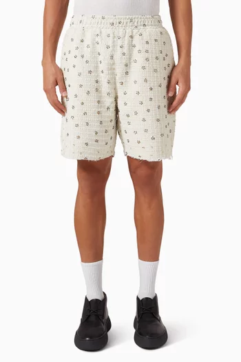 شورت مزين بخرز