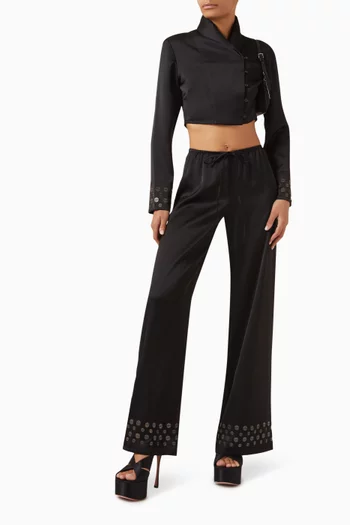 Manoce Front-tie Pants