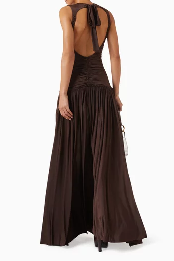 Alina Open-back Dress in Jersey