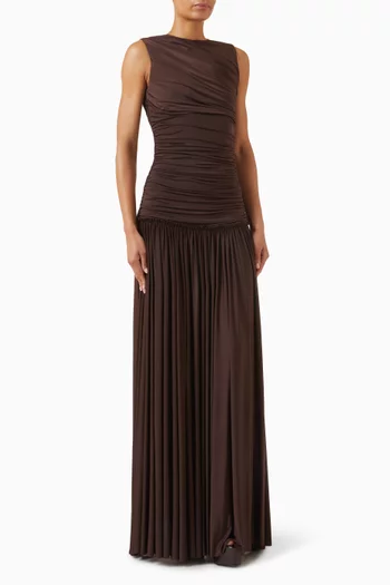 Alina Open-back Dress in Jersey