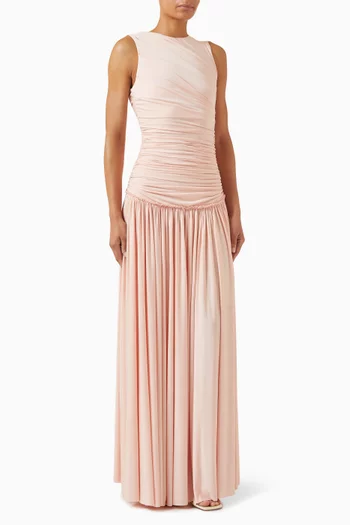 Alina Open-back Dress in Jersey