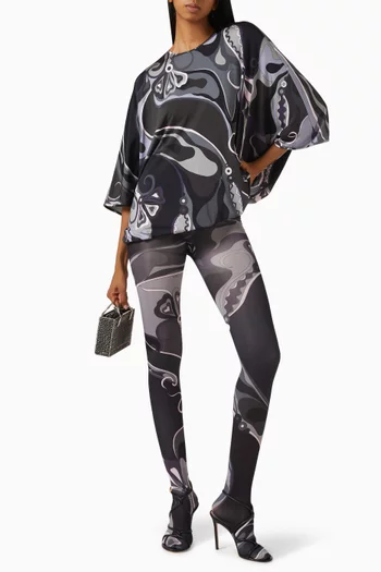 Printed Leggings in Jersey
