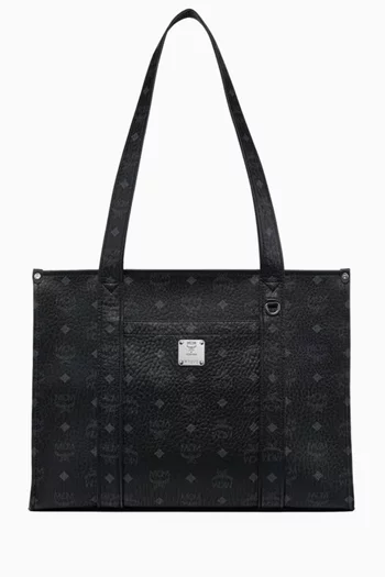 Large Aren VI School Tote in Visetos Canvas