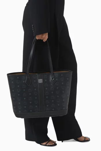 Medium Liz Shopper Bag in Visetos Canvas