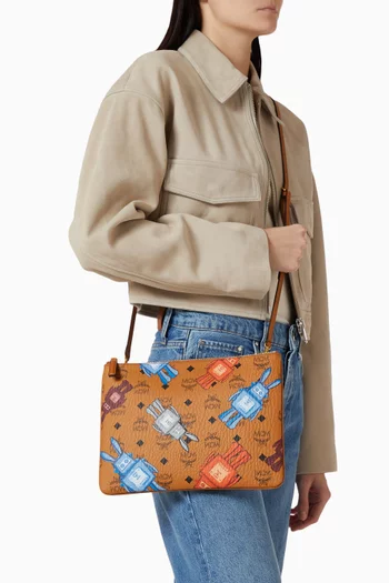 Medium Aren Pouch in Visetos Monogram Canvas