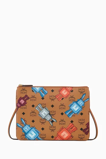 Medium Aren Pouch in Visetos Monogram Canvas