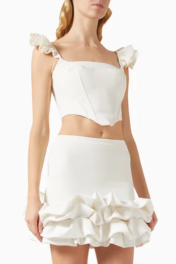 بلوزة ميستيك بتصميم مشد كريب