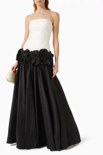 Bloom Strapless Gown in Taffeta