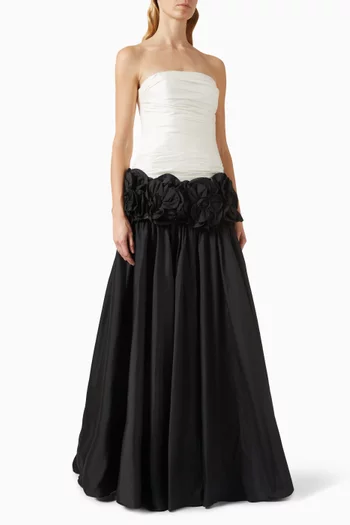 Bloom Strapless Gown in Taffeta
