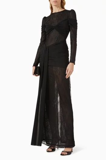 Laila Sheer Gown in Lace