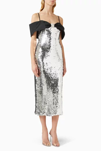 Moonlight Sequin-embellished Midi Dress